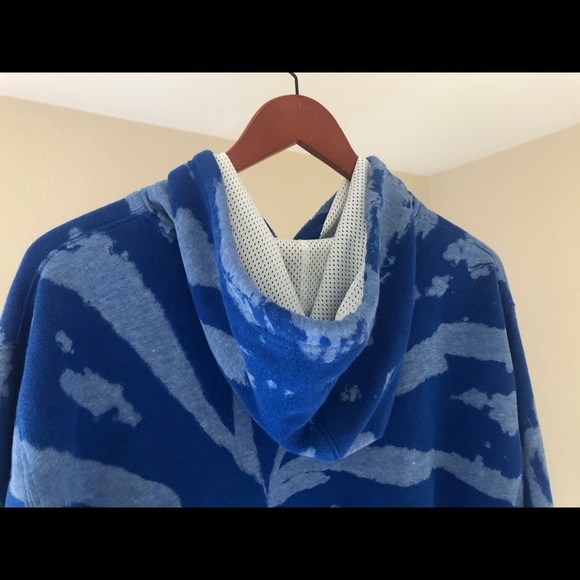 Reebok Blue Tie Die Men’s Hoodie Size Large - Picture 4 of 4